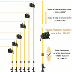 PERCHE TELESCOPIQUE LASER