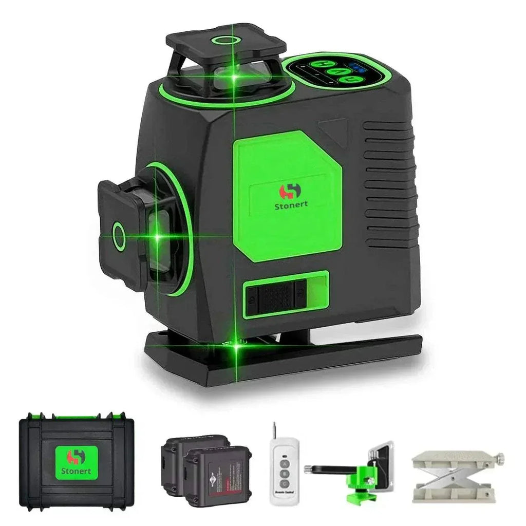 Niveau laser 16 lignes 4D 360° pour alignement précis sur chantiers
